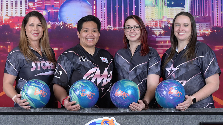 The members of Own It 2 at the 2024 USBC Women&#39;s Championships