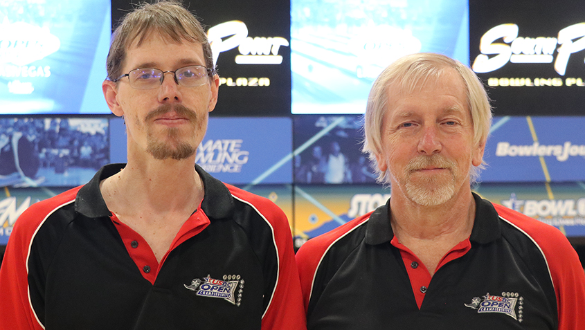 Todd and Jeff Hawkinson at the 2024 USBC Open Championships