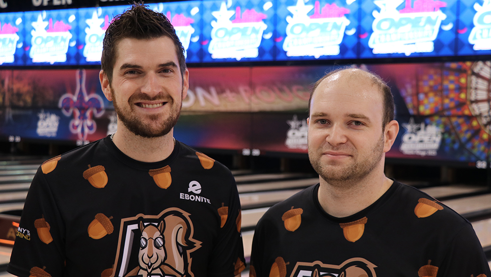 Trevor Baumgartner and Dylan Burns at the 2025 USBC Open Championships