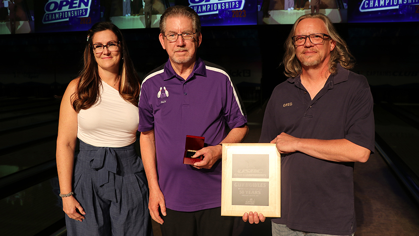 Guy Bowles celebrates 50 years at the USBC Open Championships