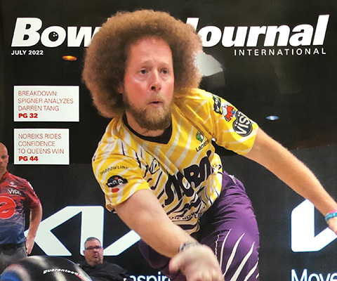 Kyle Troup on the cover of Bowlers Journal International