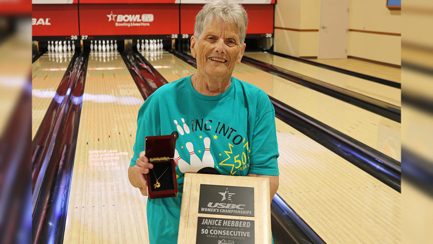 Janice Hebberd celebrates 50 years at the USBC Women&#39;s Championships