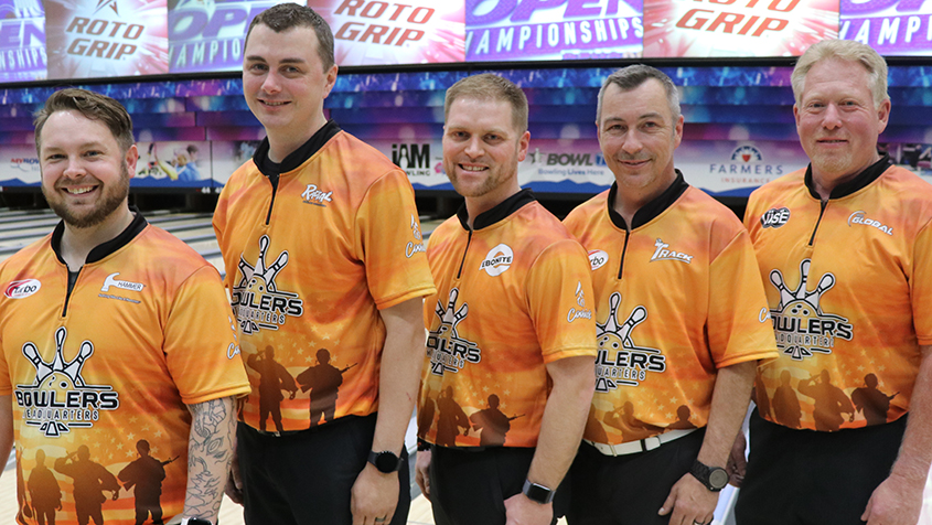 The members of Bowlers Headquarters at the 2023 USBC Open Championships