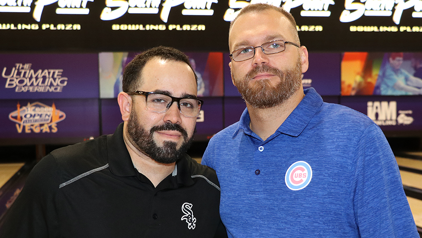 Miguel Sanchez and Joseph Costa Jr. at 2022 USBC Open Championships