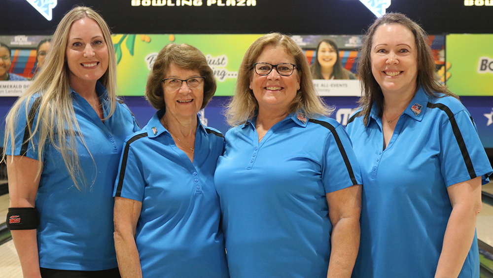 The members of Spare Me at the 2025 USBC Women&#39;s Championships