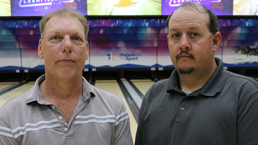 Glenn Francis and Joey Lankford at the 2023 USBC Open Championships