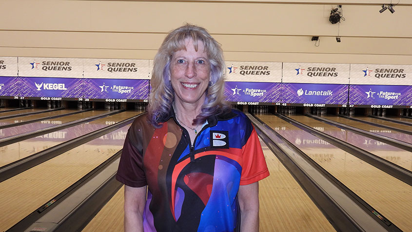 Powers after leading Day 1 of the 2024 USBC Senior Queens