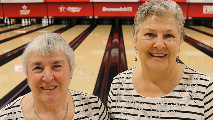 Rebecca Pickering and Carole Wiese at the 2023 USBC Women’s Championships