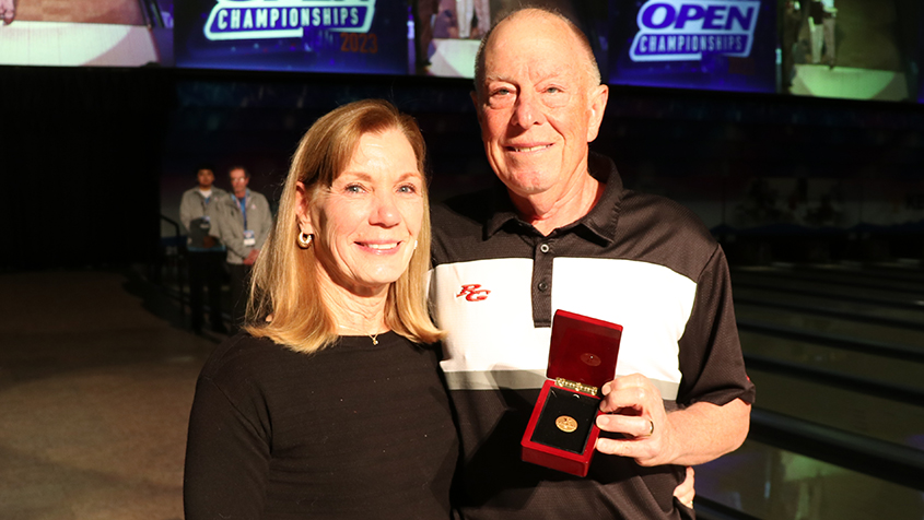 Lucy and Paul McCordic at the 2023 USBC Open Championships