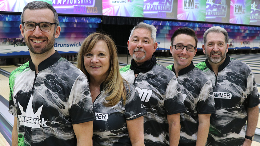 Members of Irvine Team 1 at the 2023 USBC Open Championships