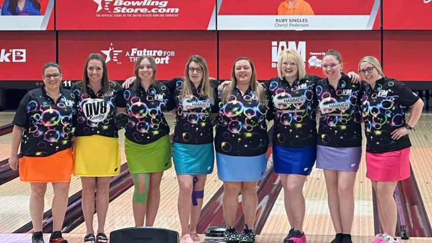 The members of Jami's Girls 1 and 2 at the 2023 USBC Women's Championships