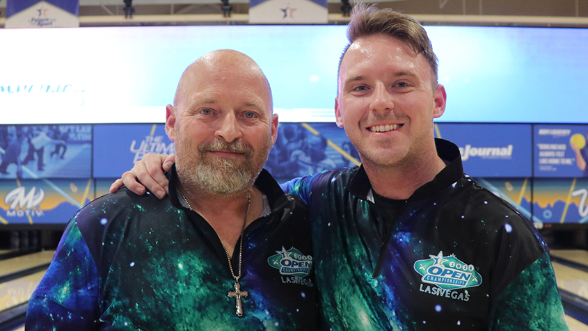 Gary and Shane Goldermann at the 2024 USBC Open Championships