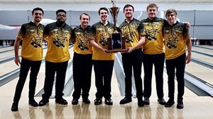 Wichita State with Mid-States trophy