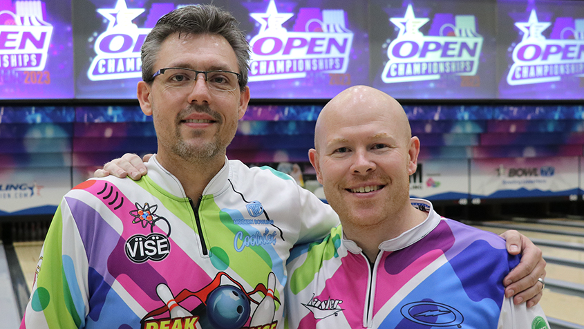 Shawn Naumann and PJ Haggerty at the 2023 USBC Open Championships