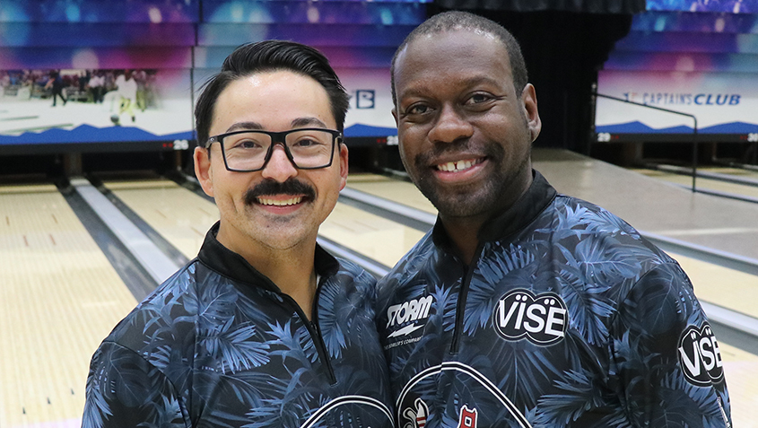 Mark Curtis Jr. and DeeRonn Booker at the 2023 USBC Open Championships