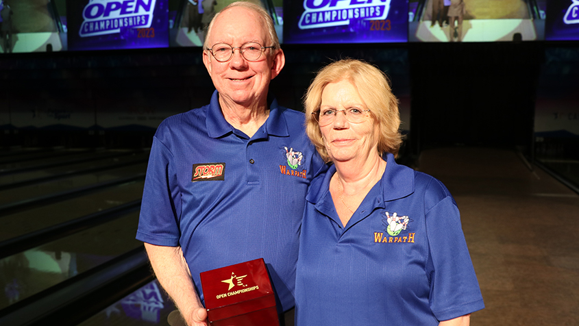 Dennis and Beverley Lane at the 2023 USBC Open Championships