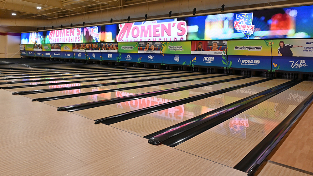 The lanes at the South Point Bowling Plaza for the 2025 USBC Women&#39;s Championships
