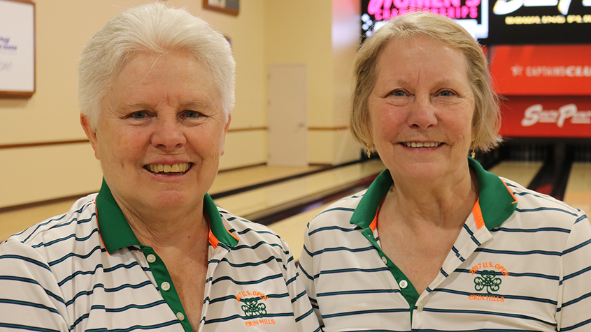 Margaret Carlson and Wendy Proctor at the 2023 USBC Women's Championships