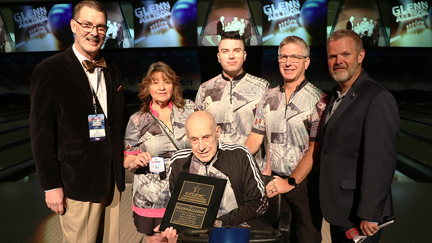 Glenn Allison reaches 71 years to tie the participation record at the USBC Open Championships
