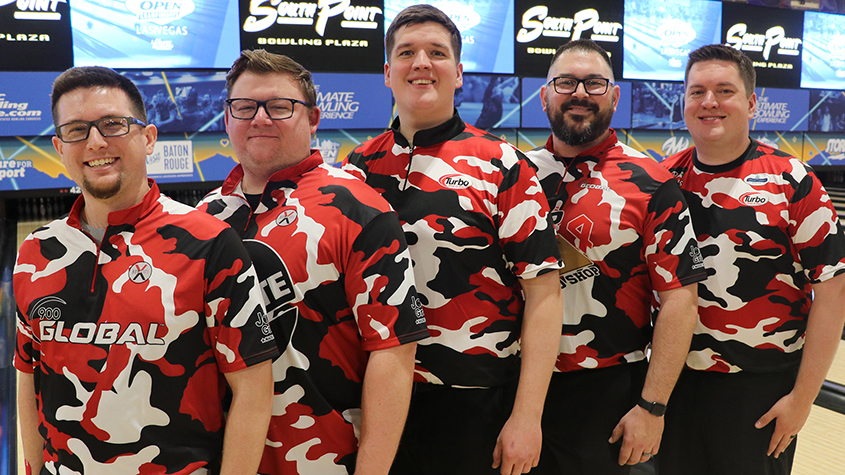 The members of Trip 4 Pro Shop at the 2024 USBC Open Championships