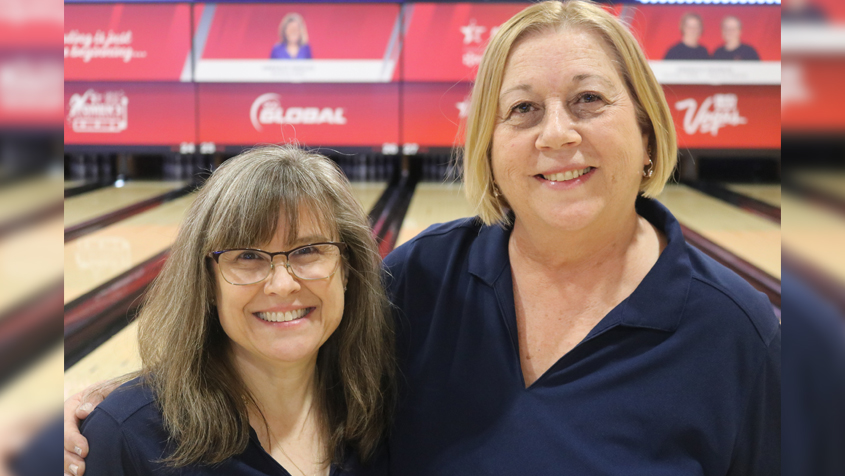 Anna-Marie Quon and Becky Culver at the 2023 USBC Women&#39;s Championships