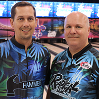 Justin Veitch and Jon Rakoski at the 2025 USBC Open Championships