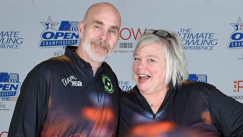 Dave Lloyd and Steff DiMartine at the 2023 USBC Open Championships