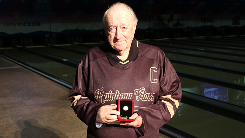 Robert Charette celebrating 50 consecutive years at the USBC Open Championships