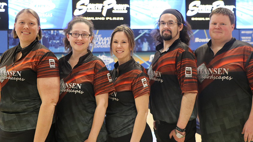 The members of Hansen Hardscapes at the 2024 USBC Open Championships