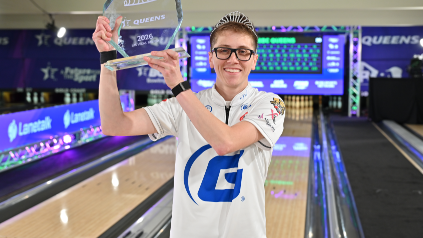 Erin McCarthy after winning the 2026 USBC Queens