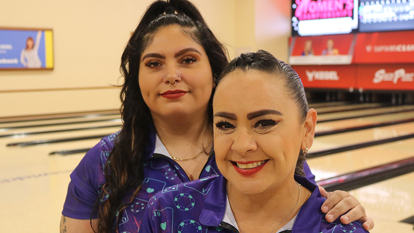 Elisa Belden and Eva Monica Ramirez at the 2023 USBC Women&#39;s Championships