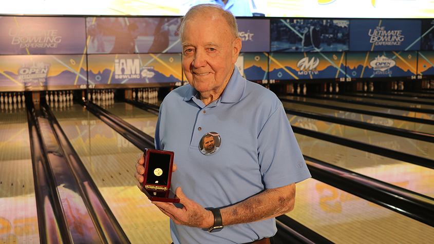 James Daniel is recognized for 50 years at the USBC Open Championships