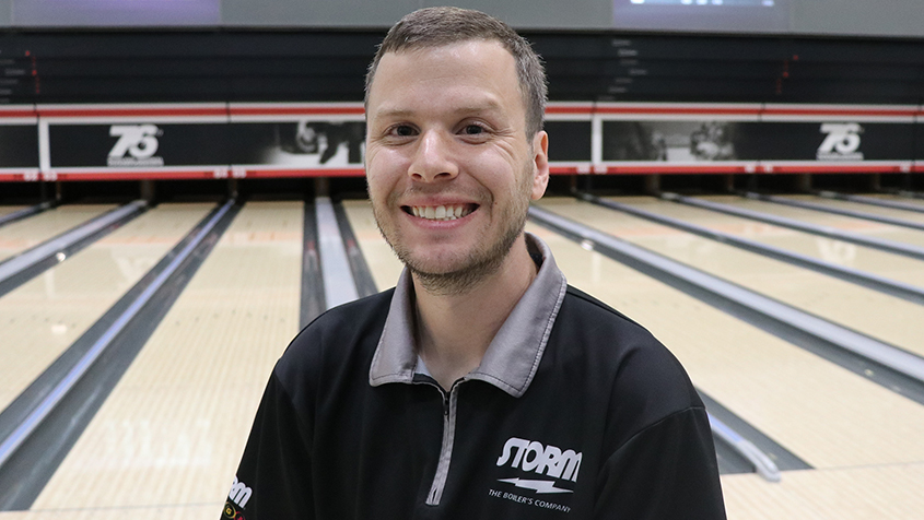 Alex Hoskins at the 2023 Bowlers Journal Championships